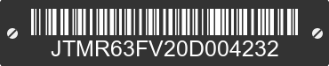 0 TOYOTA RAV4 JTMR63FV20D004232 VIN decoded