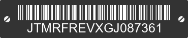 2016 TOYOTA RAV4 JTMRFREVXGJ087361 VIN decoded