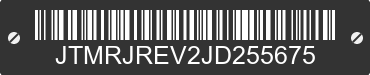 2018 TOYOTA RAV4 JTMRJREV2JD255675 VIN decoded