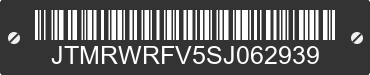 2025 TOYOTA RAV4 JTMRWRFV5SJ062939 VIN decoded