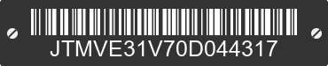0 TOYOTA RAV4 JTMVE31V70D044317 VIN decoded