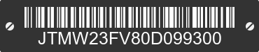 0 TOYOTA RAV4 JTMW23FV80D099300 VIN decoded