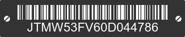 0 TOYOTA RAV4 JTMW53FV60D044786 VIN decoded
