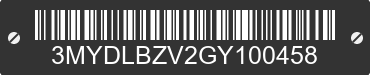 2016 TOYOTA Scion iA 3MYDLBZV2GY100458 VIN decoded
