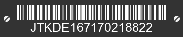 2007 TOYOTA Scion tC JTKDE167170218822 VIN decoded