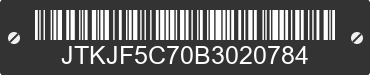 2011 TOYOTA Scion tC JTKJF5C70B3020784 VIN decoded