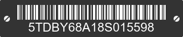 2008 TOYOTA Sequoia 5TDBY68A18S015598 VIN decoded