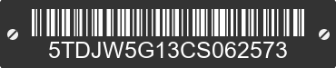 2012 TOYOTA Sequoia 5TDJW5G13CS062573 VIN decoded