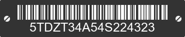 2004 TOYOTA Sequoia 5TDZT34A54S224323 VIN decoded