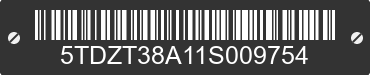 2001 TOYOTA Sequoia 5TDZT38A11S009754 VIN decoded