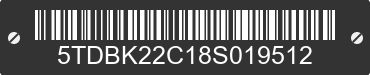 2008 TOYOTA Sienna 5TDBK22C18S019512 VIN decoded