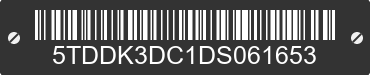 2013 TOYOTA Sienna 5TDDK3DC1DS061653 VIN decoded