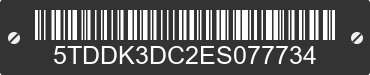 2014 TOYOTA Sienna 5TDDK3DC2ES077734 VIN decoded