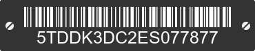 2014 TOYOTA Sienna 5TDDK3DC2ES077877 VIN decoded