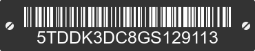 2016 TOYOTA Sienna 5TDDK3DC8GS129113 VIN decoded