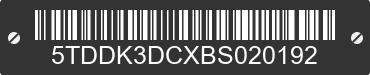 2011 TOYOTA Sienna 5TDDK3DCXBS020192 VIN decoded