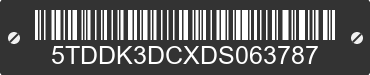 2013 TOYOTA Sienna 5TDDK3DCXDS063787 VIN decoded