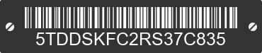 2024 TOYOTA Sienna 5TDDSKFC2RS37C835 VIN decoded