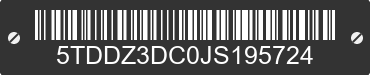 2018 TOYOTA Sienna 5TDDZ3DC0JS195724 VIN decoded