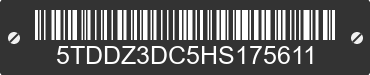 2017 TOYOTA Sienna 5TDDZ3DC5HS175611 VIN decoded