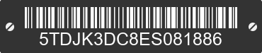 2014 TOYOTA Sienna 5TDJK3DC8ES081886 VIN decoded