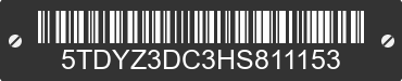 2017 TOYOTA Sienna 5TDYZ3DC3HS811153 VIN decoded