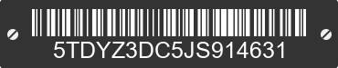 2018 TOYOTA Sienna 5TDYZ3DC5JS914631 VIN decoded
