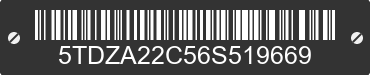 2006 TOYOTA Sienna 5TDZA22C56S519669 VIN decoded