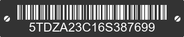 2006 TOYOTA Sienna 5TDZA23C16S387699 VIN decoded