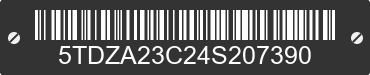 2004 TOYOTA Sienna 5TDZA23C24S207390 VIN decoded