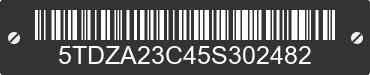 2005 TOYOTA Sienna 5TDZA23C45S302482 VIN decoded