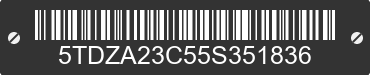 2005 TOYOTA Sienna 5TDZA23C55S351836 VIN decoded