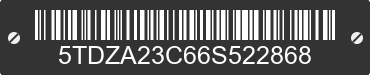 2006 TOYOTA Sienna 5TDZA23C66S522868 VIN decoded