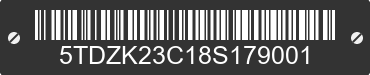 2008 TOYOTA Sienna 5TDZK23C18S179001 VIN decoded