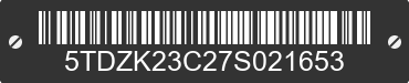 2007 TOYOTA Sienna 5TDZK23C27S021653 VIN decoded