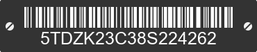 2008 TOYOTA Sienna 5TDZK23C38S224262 VIN decoded