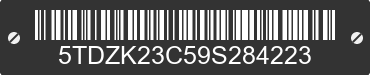 2009 TOYOTA Sienna 5TDZK23C59S284223 VIN decoded