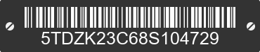 2008 TOYOTA Sienna 5TDZK23C68S104729 VIN decoded