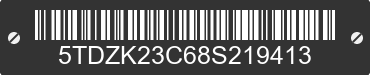 2008 TOYOTA Sienna 5TDZK23C68S219413 VIN decoded