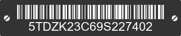 2009 TOYOTA Sienna 5TDZK23C69S227402 VIN decoded