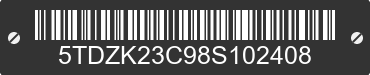 2008 TOYOTA Sienna 5TDZK23C98S102408 VIN decoded
