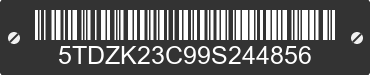 2009 TOYOTA Sienna 5TDZK23C99S244856 VIN decoded