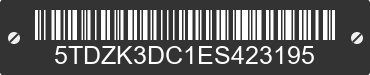 2014 TOYOTA Sienna 5TDZK3DC1ES423195 VIN decoded