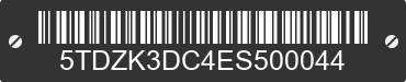2014 TOYOTA Sienna 5TDZK3DC4ES500044 VIN decoded
