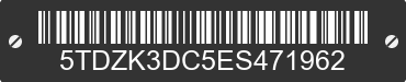 2014 TOYOTA Sienna 5TDZK3DC5ES471962 VIN decoded