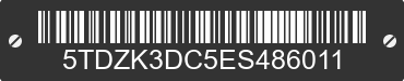 2014 TOYOTA Sienna 5TDZK3DC5ES486011 VIN decoded
