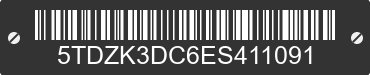 2014 TOYOTA Sienna 5TDZK3DC6ES411091 VIN decoded
