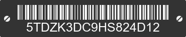 2017 TOYOTA Sienna 5TDZK3DC9HS824D12 VIN decoded