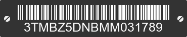 2021 TOYOTA Tacoma 3TMBZ5DNBMM031789 VIN decoded