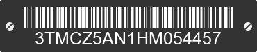 2017 TOYOTA Tacoma 3TMCZ5AN1HM054457 VIN decoded